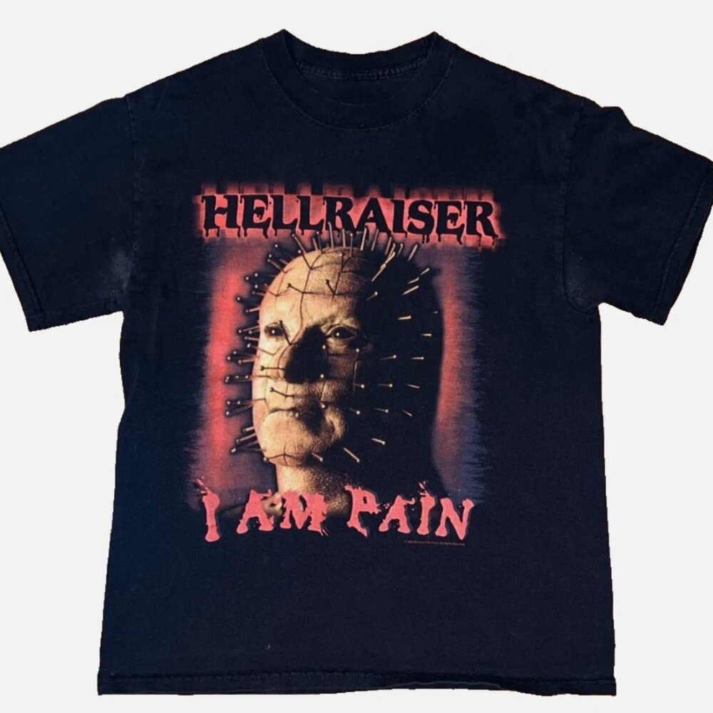 VTG 2002 Hellraiser I Am Pain Pinhead Horror Tee T Shirt Size Large VTG Cenobite